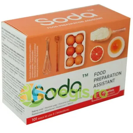 Bicarbonat de Sodiu Alimentar 20 pliculete x 10g SODA — preț și oferte