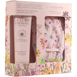 Set Cadou Perfect Duo Crema pentru Maini si Unghii 100ml + Manusi pentru Gradinarit cu Print 1buc