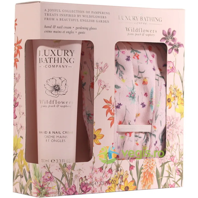 Set Cadou Perfect Duo Crema pentru Maini si Unghii 100ml + Manusi pentru Gradinarit cu Print 1buc THE LUXURY BATHING COMPANY — preț și oferte