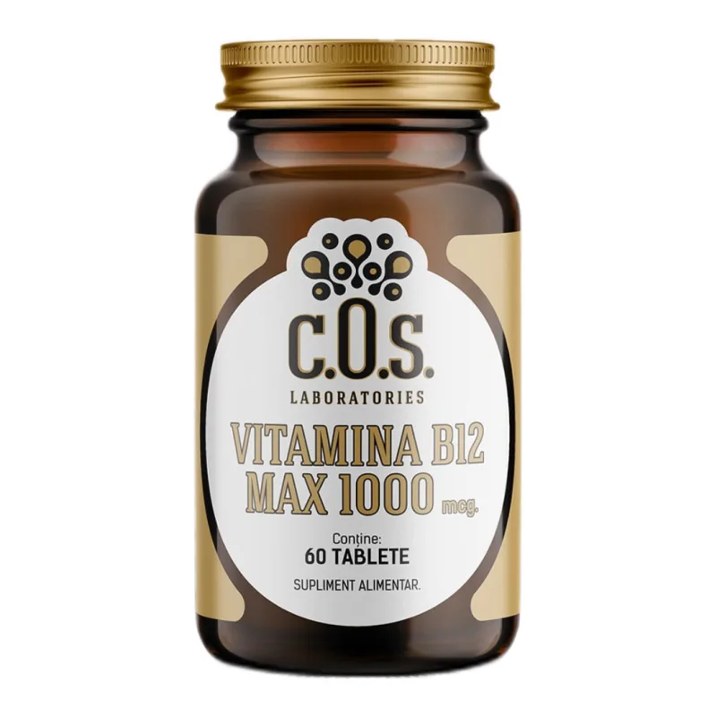 Vitamina B12 MAX 1000mcg, 60 tablete, COS Laboratories — preț și oferte