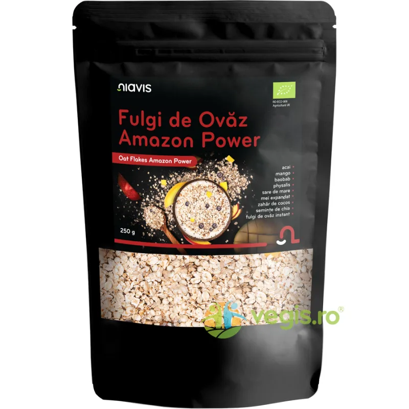 Fulgi de Ovaz Amazon Power Ecologici/Bio 250g NIAVIS — preț și oferte