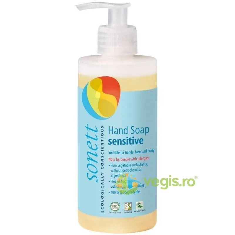 Sapun Lichid Neutru Sensitive Bio 300ml SONETT — preț și oferte