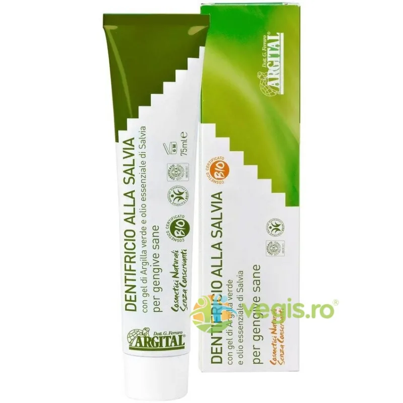Pasta de Dinti cu Salvie Bio 75ml ARGITAL — preț și oferte