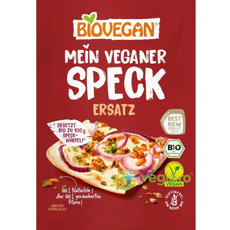 Inlocuitor pentru Slanina din Ciuperci Shiitake fara Gluten Ecologic/Bio 10g Biovegan — preț și oferte