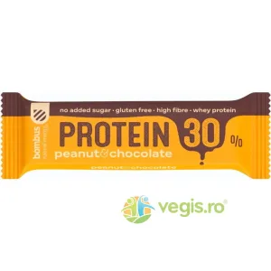 Baton Proteic cu Arahide si Ciocolata fara Gluten 30% Proteine 50g