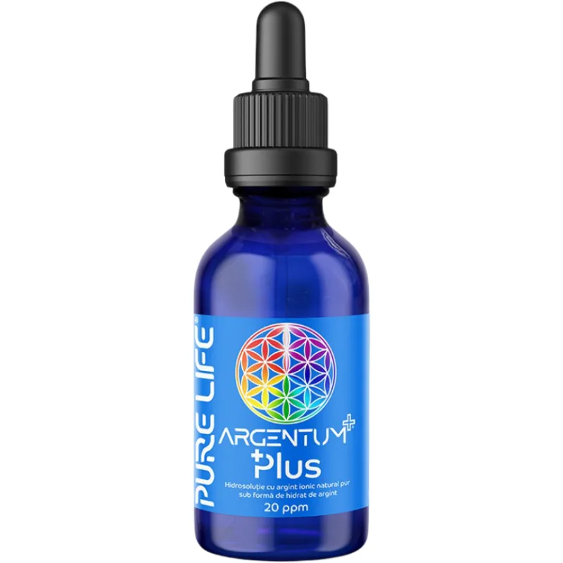 Argentum PLUS 20ppm cu Pipeta 60ml PURE LIFE — preț și oferte