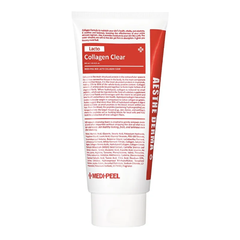 Spuma curatare cu Red Lacto Colagen, 300ml, Medi-Peel — preț și oferte