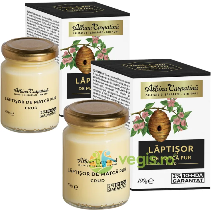 Pachet Laptisor de Matca 2% 10-HDA 100g+100g Albina Carpatina — preț și oferte