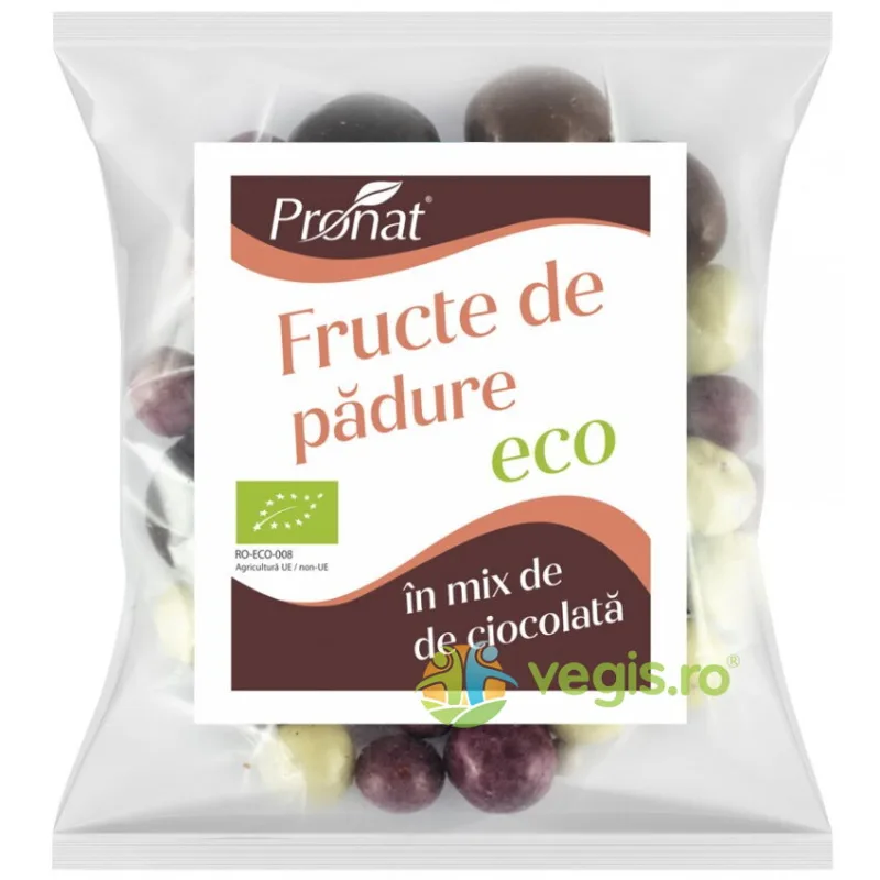 Fructe de Padure in Mix de Ciocolata Ecologice/Bio 100g PRONAT — preț și oferte