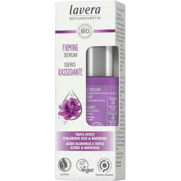 Ser Antirid pentru Fermitate cu Acid Hialuronic si Bakuchiol 30ml LAVERA — preț și oferte