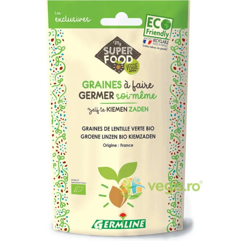 Seminte de Linte Verde pentru Germinat Ecologice/Bio 150g GERMLINE — preț și oferte