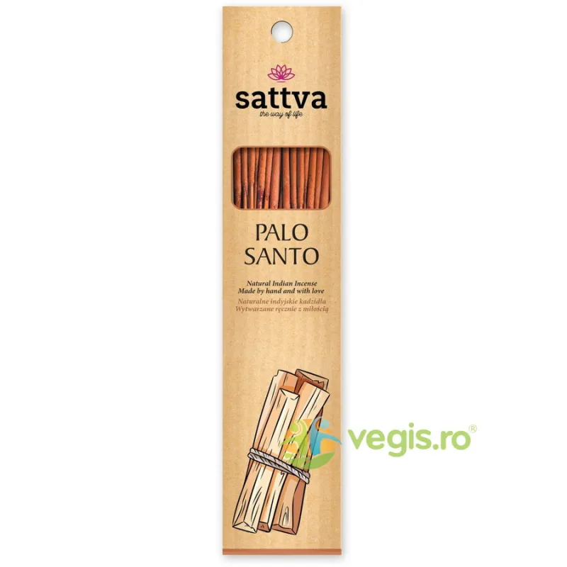 Betisoare Parfumate Palo Santo 30g (15buc) Sattva Ayurveda — preț și oferte