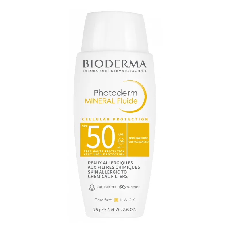 Fluid mineral cu SPF50+ Photoderm, 75g, Bioderma — preț și oferte