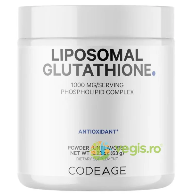 Glutation Lipozomal Pudra 100mg 63g CODEAGE — preț și oferte