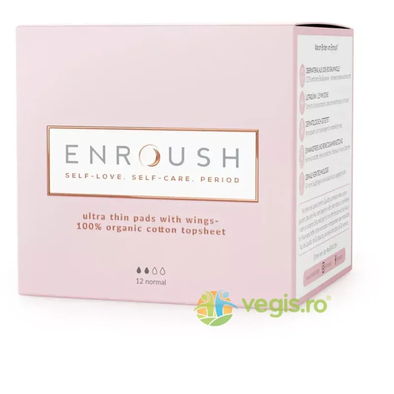 Absorbante Normale 100% Bio 12buc ENROUSH — preț și oferte