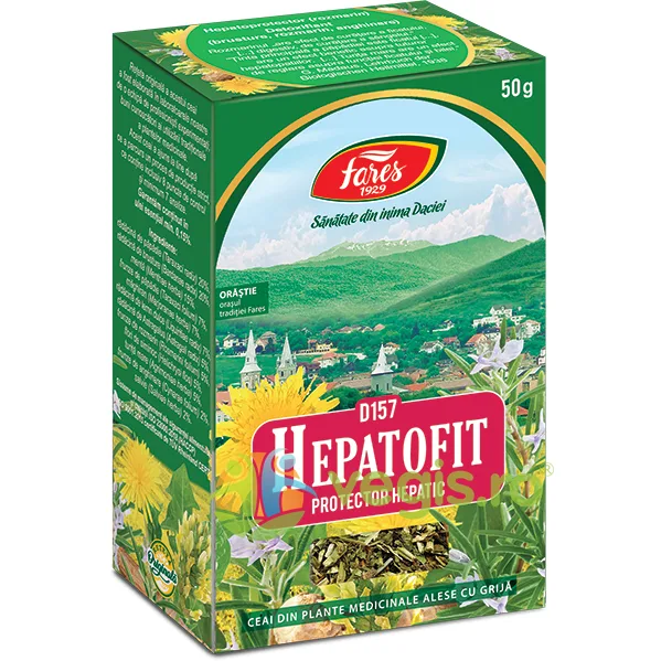 Ceai Hepatofit Protector Hepatic (D157) 50g FARES — preț și oferte