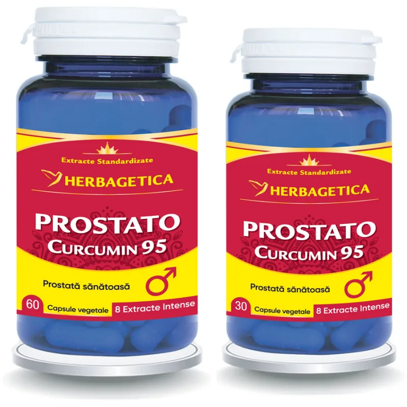 Pachet Prostato Curcumin 95 60cps+30cps HERBAGETICA — preț și oferte