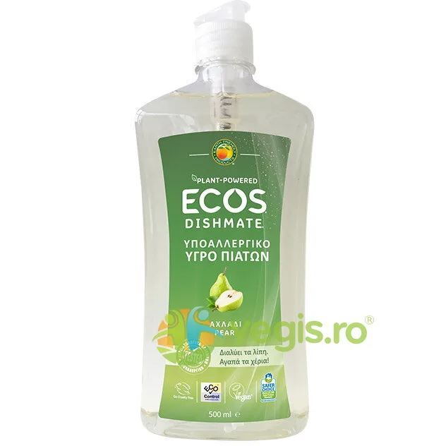 Detergent Lichid pentru Vase cu Pere 500ml Ecos — preț și oferte