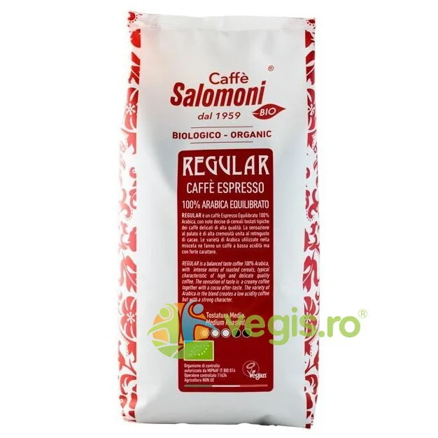Cafea Boabe pentru Espresso 100% Arabica Gourmet Regular 1kg CAFFE SALOMONI — preț și oferte