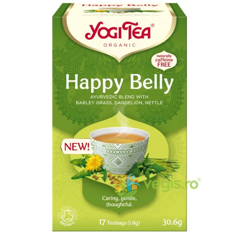 Ceai Happy Belly Ecologic/bio 17dz YOGI TEA — preț și oferte