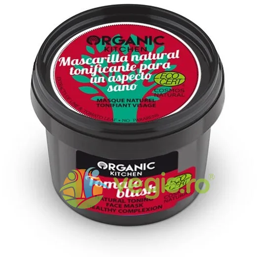 Masca Tonifianta pentru Ten Sanatos Tomato Blush 100ml ORGANIC KITCHEN — preț și oferte
