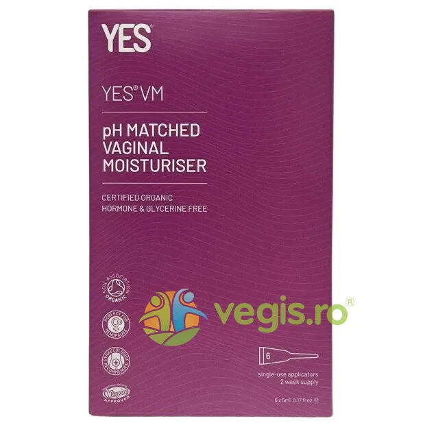 Gel Vaginal Hidratant cu Aplicator Perfect pentru Menopauza fara Hormoni si Glicerina 6x5ml YES — preț și oferte