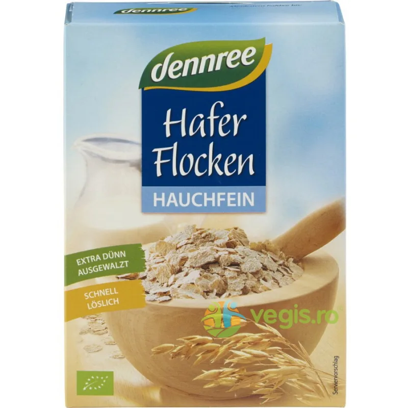 Fulgi Fini de Ovaz Ecologici/Bio 250g Dennree — preț și oferte