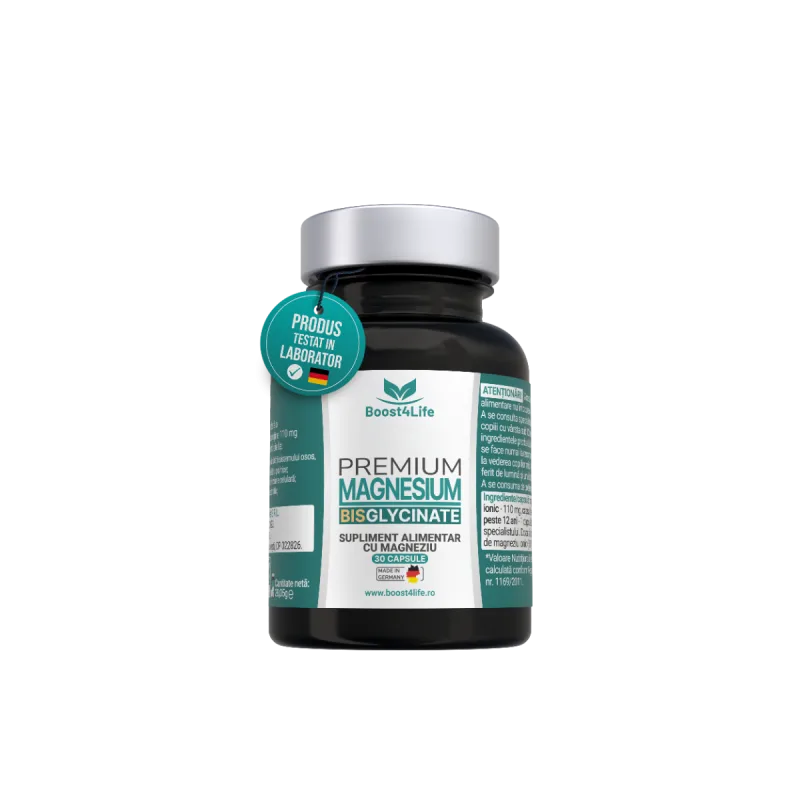 Magneziu Bisglicinat Premium 815 mg, 30 capsule, Boost4Life — preț și oferte