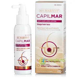 Capilmar Lotiune Impotriva Caderii Parului (Celule Stem Vegetale + Prebiotic + Zinc +  Vitamine) 100ml