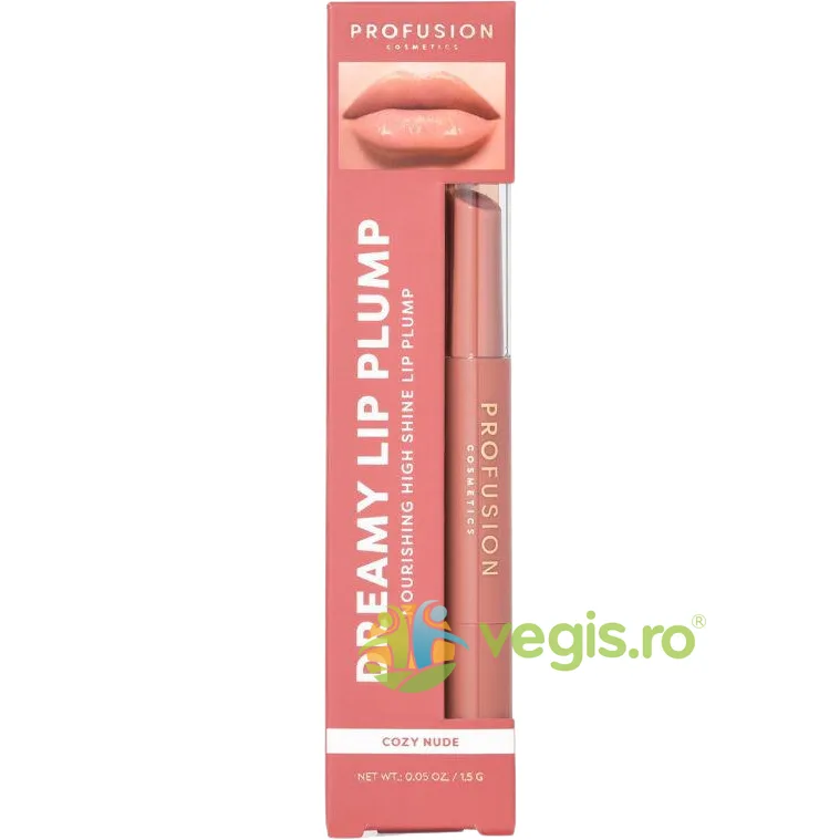 Gloss Hranitor cu Efect Volumizant Dreamy Lip Plump, Nuanta Cozy Nude 1.5g PROFUSION COSMETICS — preț și oferte
