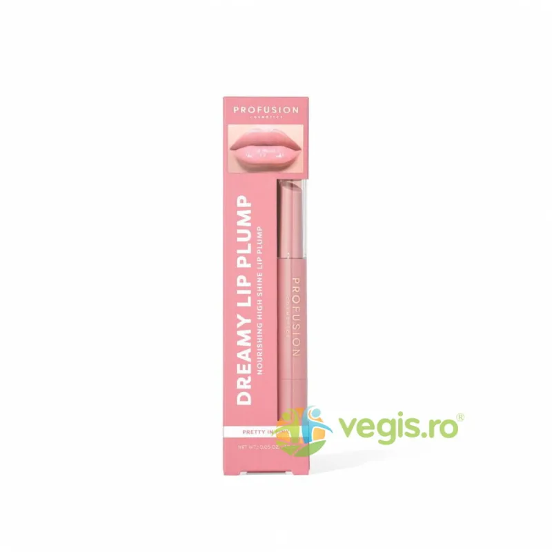 Gloss Hranitor cu Efect Volumizant Dreamy Lip Plump, Nuanta Pretty in Pink 1.5g PROFUSION COSMETICS — preț și oferte