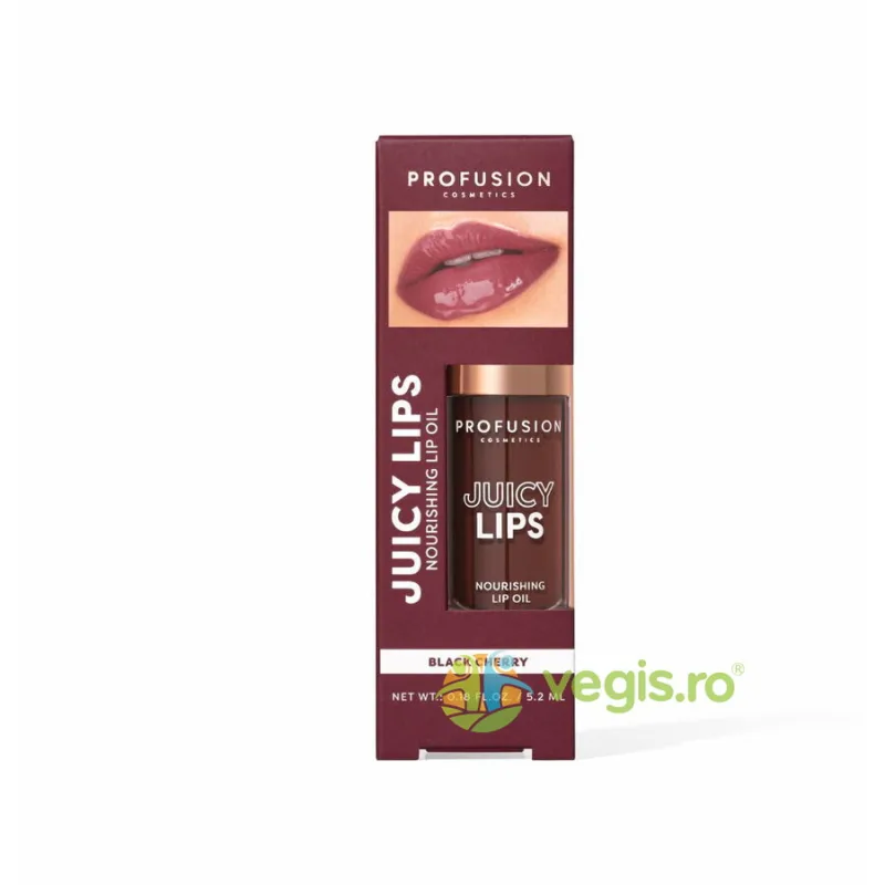 Ulei de Buze Hranitor si Nuanta Black Cherry, Juicy Lip Tint 4.5ml PROFUSION COSMETICS — preț și oferte
