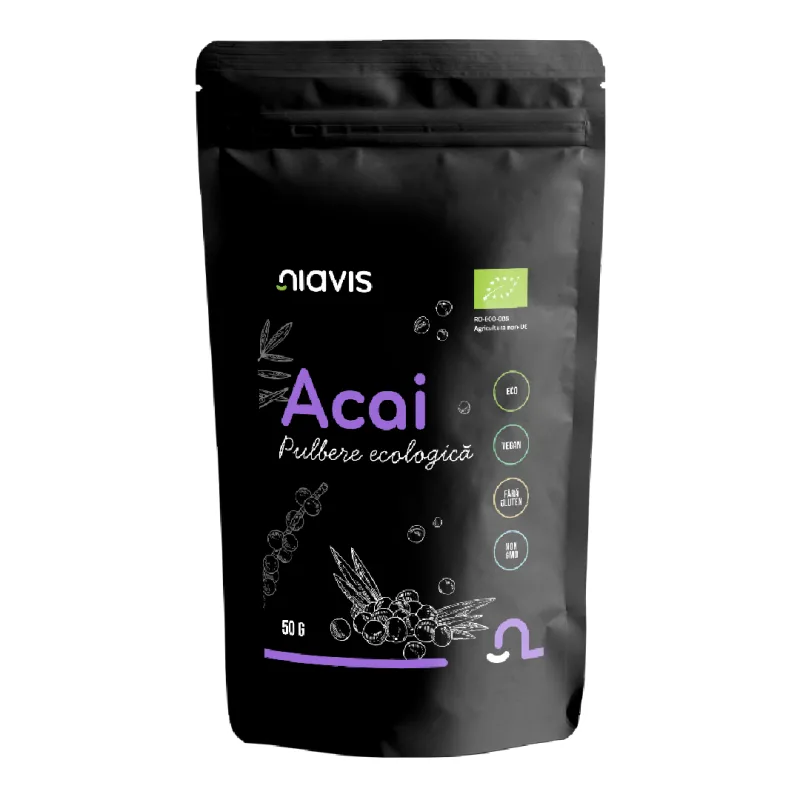 Pulbere Bio de Acai, 50 g, Niavis — preț și oferte