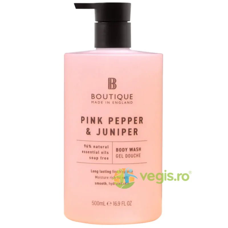Gel de Dus cu Parfum de Piper Roz si Ienupar 500ml BOUTIQUE — preț și oferte