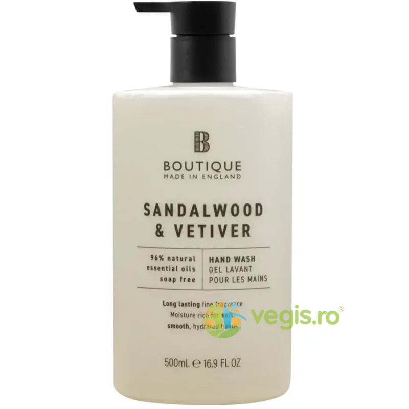 Sapun Lichid cu Parfum de Lemn de Santal si Vetiver 500ml BOUTIQUE — preț și oferte