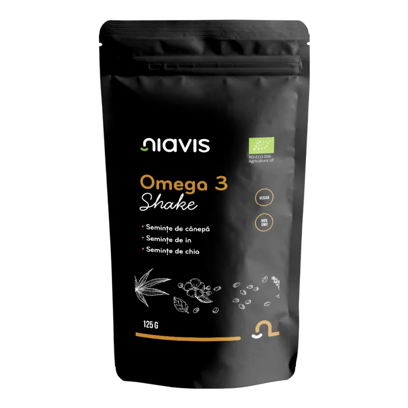 Omega 3 Shake Ecologic/BIO, 125g, Niavis — preț și oferte