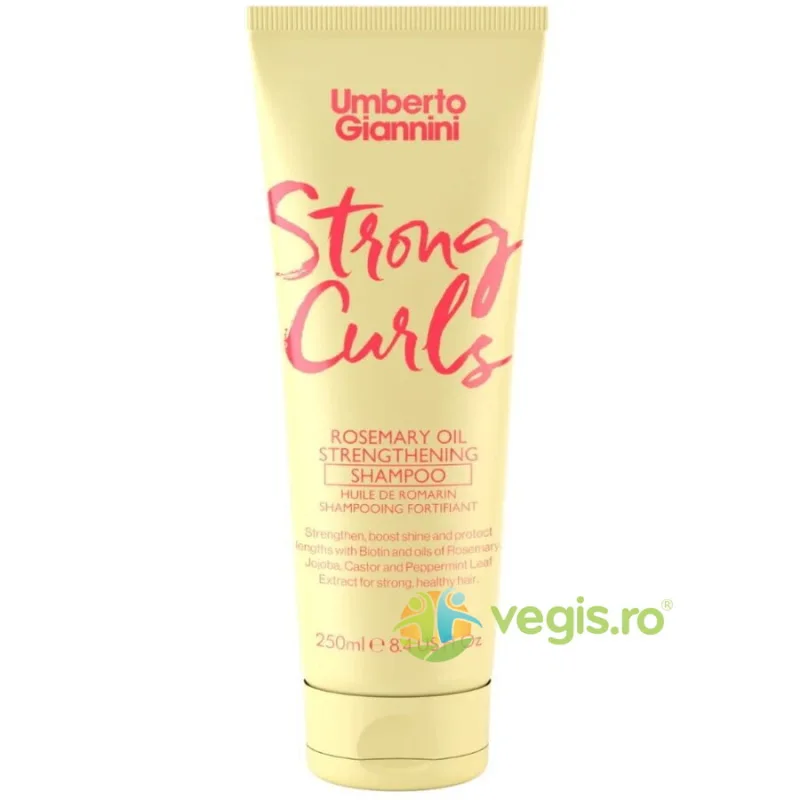 Sampon Fortifiant cu Ulei de Rozmarin pentru Parul Cret Strong Curls 250ml UMBERTO GIANNINI — preț și oferte