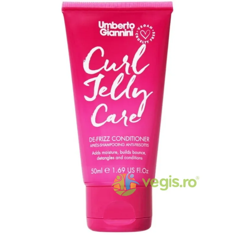 Balsam Anti-Frizz pentru Par Cret Travel Size Curl Jelly Care 50ml UMBERTO GIANNINI — preț și oferte