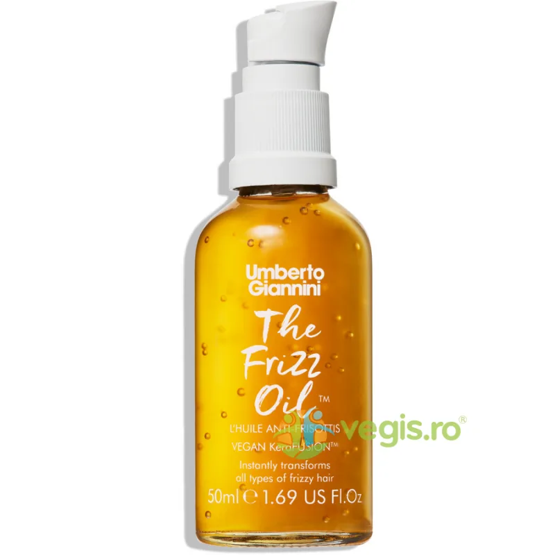 Ulei cu Efect Antistatic pentru Repararea Parului cu KeraFUSION The Frizz Oil 50ml UMBERTO GIANNINI — preț și oferte