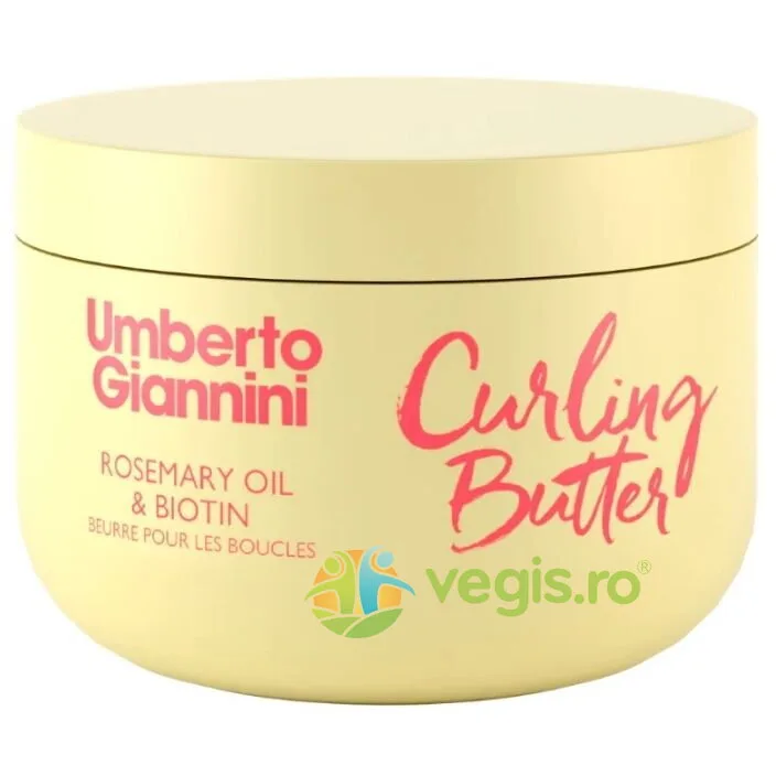 Unt pentru Definirea Buclelor cu Ulei de Rozmarin si Biotina Curling Butter 300ml UMBERTO GIANNINI — preț și oferte