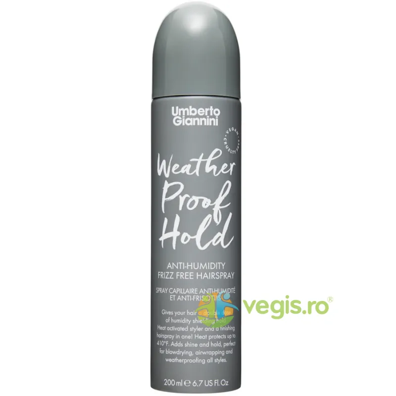 Fixativ Rezistent la Umiditate cu Efect Anti-Frizz Weather Proof Hold 200ml UMBERTO GIANNINI — preț și oferte