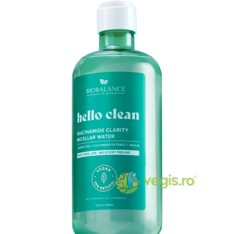 Apa Micelara cu Ceai Verde + Extract de Castravete + Inulina Niacinamide Clarity 500ml BIO BALANCE — preț și oferte