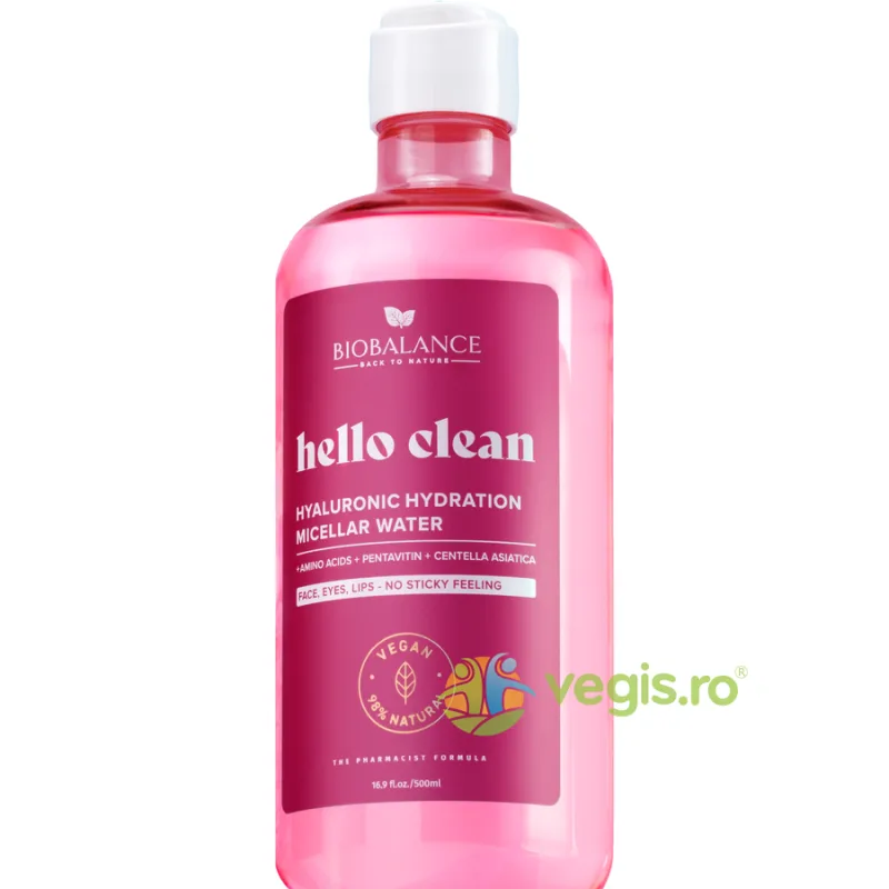 Apa Micelara cu Amino Acizi + Pentavitin + Centella Asiatica Hyaluronic Hydration 500ml BIO BALANCE — preț și oferte