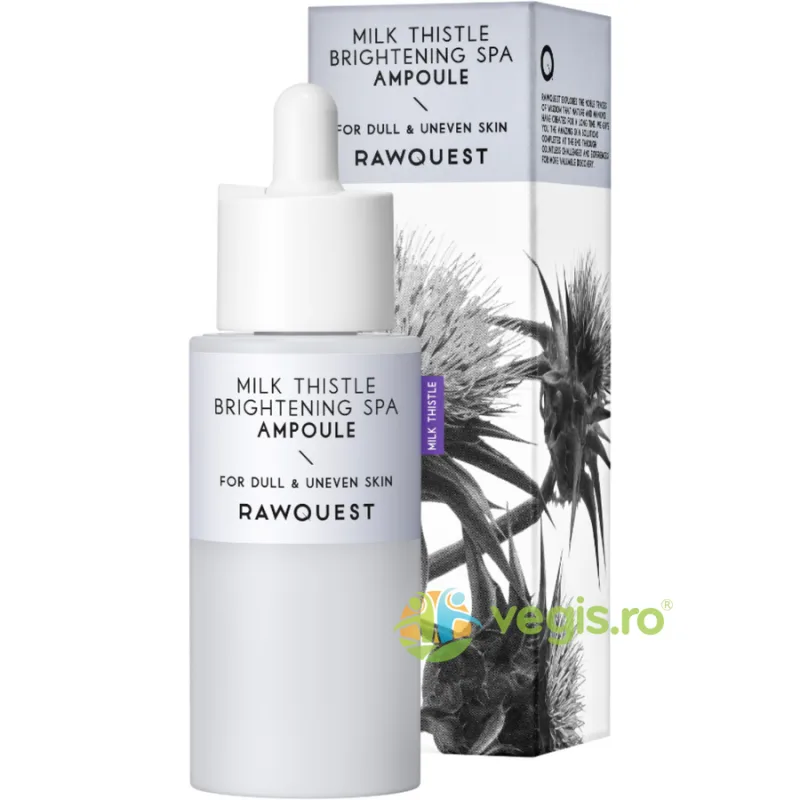 Ser cu Armurariu pentru Luminozitatea Tenului Tern cu Ton Neuniform Brightening SPA Ampoule 50ml RAWQUEST — preț și oferte