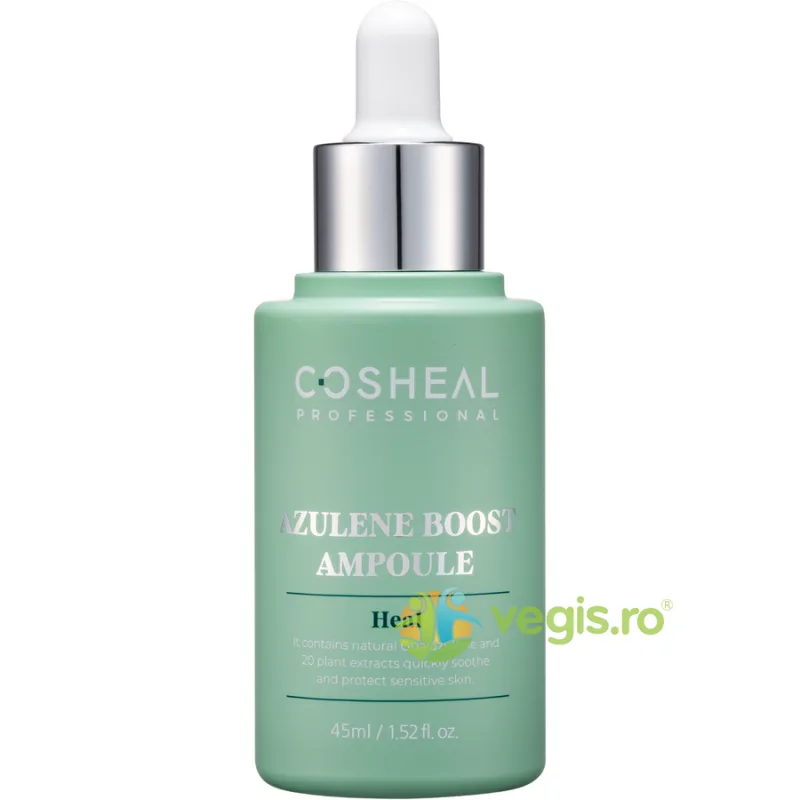 Ser Calmant pentru Pielea Sensibila cu Guaiazulene si Extract de Plante Azulene Boost Ampoule Heal 45ml COSHEAL — preț și oferte