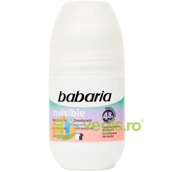Deodorant Roll-On Anti Pete Albe fara Alcool Invisible 50ml BABARIA — preț și oferte