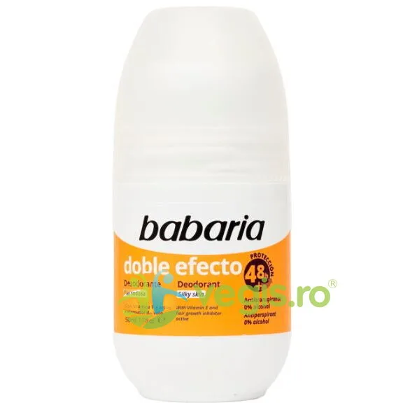 Deodorant Roll-On pentru Pielea Sensibila cu Dublu Efect fara Alcool Silky Skin 50ml BABARIA — preț și oferte