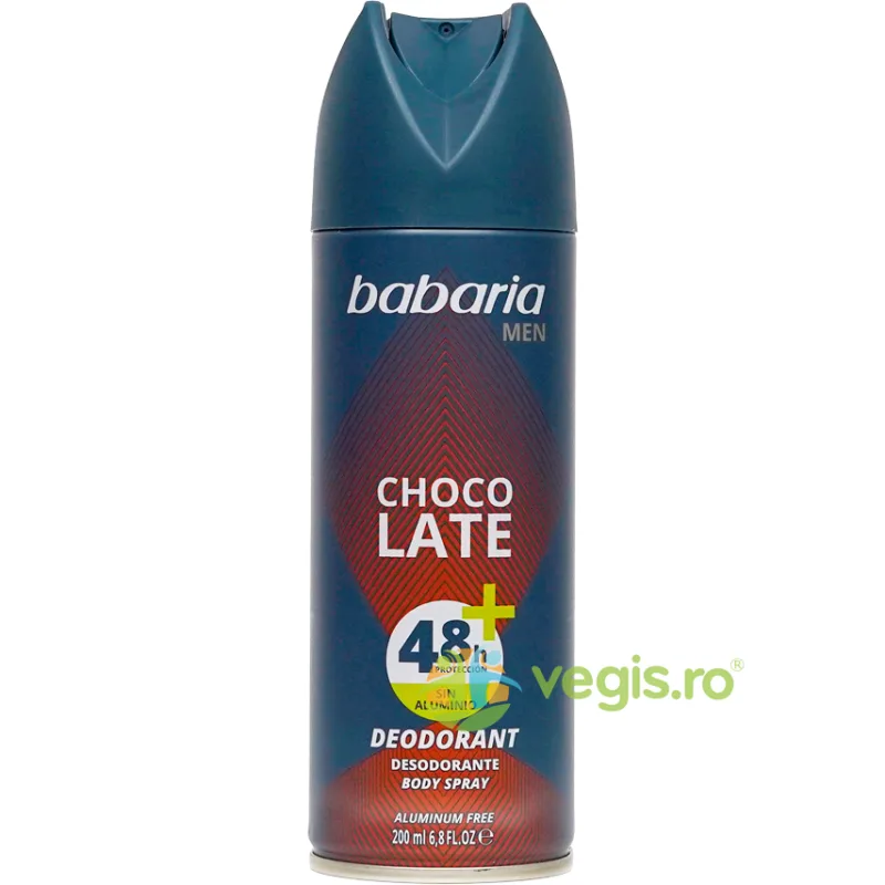 Deodorant Spray pentru Barbati Protectie 48h+ fara Aluminiu Chocolate 200ml BABARIA — preț și oferte