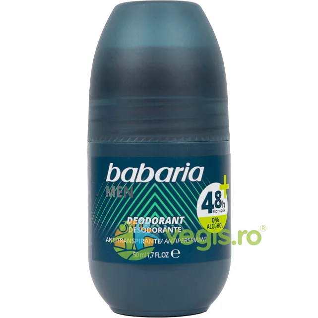 Deodorant Roll-On pentru Barbati Protectie 48h+ fara Alcool 50ml BABARIA — preț și oferte