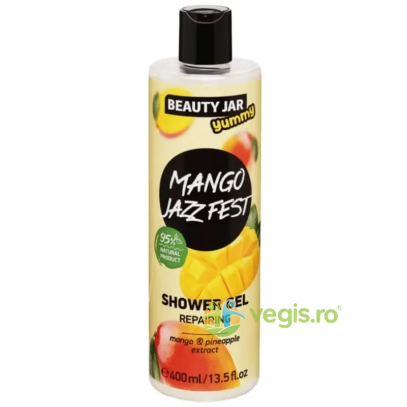 Gel de Dus Reparator cu Extract de Mango si Ananas Mango Jazz Fest 400ml BEAUTY JAR — preț și oferte